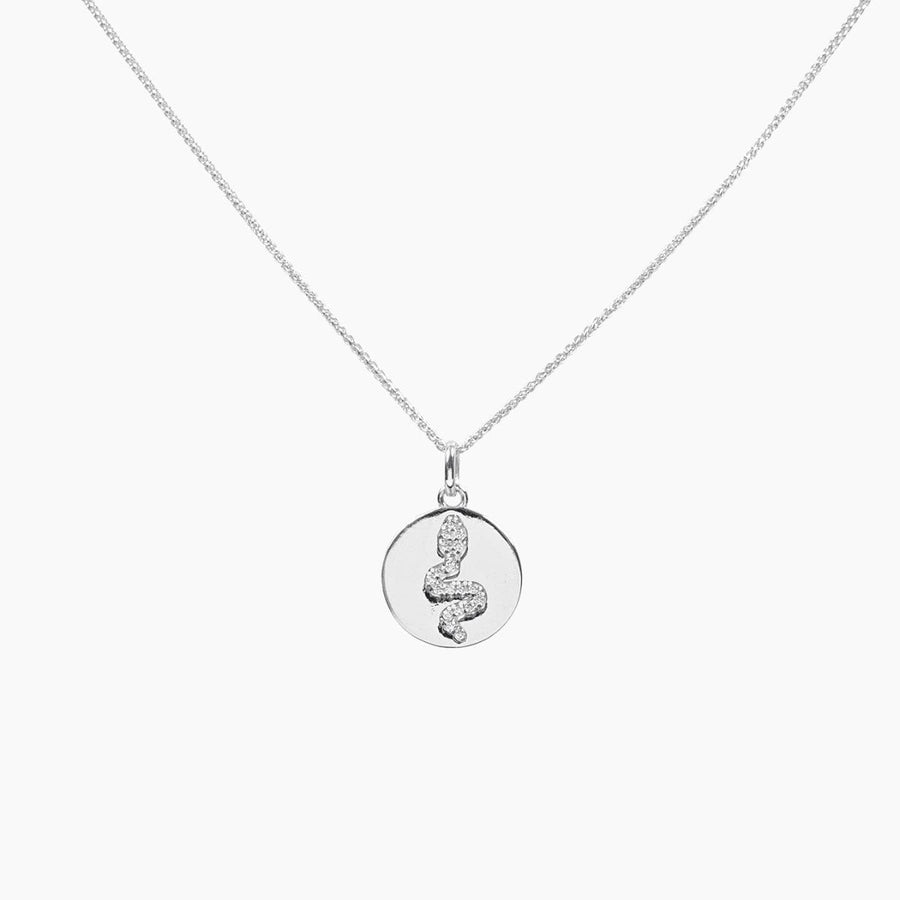 Crystal Collection Pendants Pendant + Chain Roma Serpent Medallion (Silver)