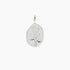 Crystal Collection Pendants Pendant Roma Pressed Rose Medallion (Silver)