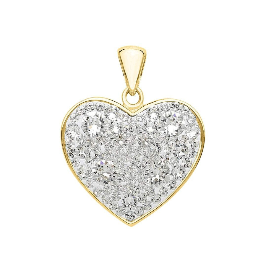 Crystal Collection Pendants Pendant Swarovski Crystal Heart Pendant (Gold)
