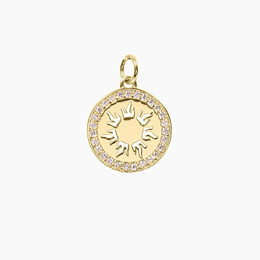 Crystal Collection Pendants Radiant Sun Medallion (Gold)