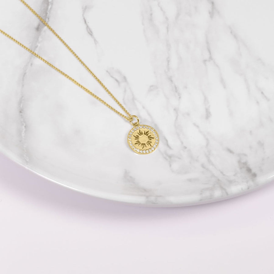 Crystal Collection Pendants Radiant Sun Medallion (Gold)