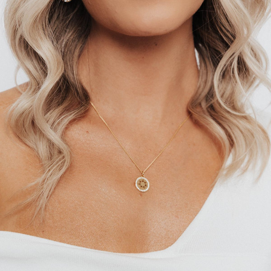 Crystal Collection Pendants Radiant Sun Medallion (Gold)
