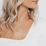 Crystal Collection Pendants Roma Serpent Medallion (Silver)