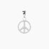Crystal Collection Pendants Sterling Silver CZ Small Peace Sign Pendant
