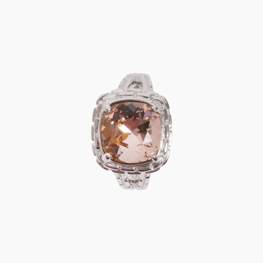 Crystal Collection Rings Champagne Swarovski Crystal Square Ring