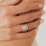 Crystal Collection Rings Champagne Swarovski Crystal Square Ring