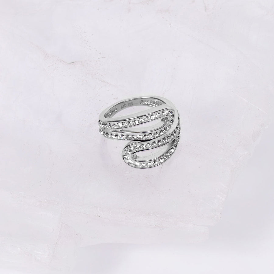 Crystal Collection Rings Wrapped Swarovski Crystal Ring
