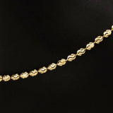 Eros Milano Anklet Adjustable Moon Cut Bead Anklet (Gold)