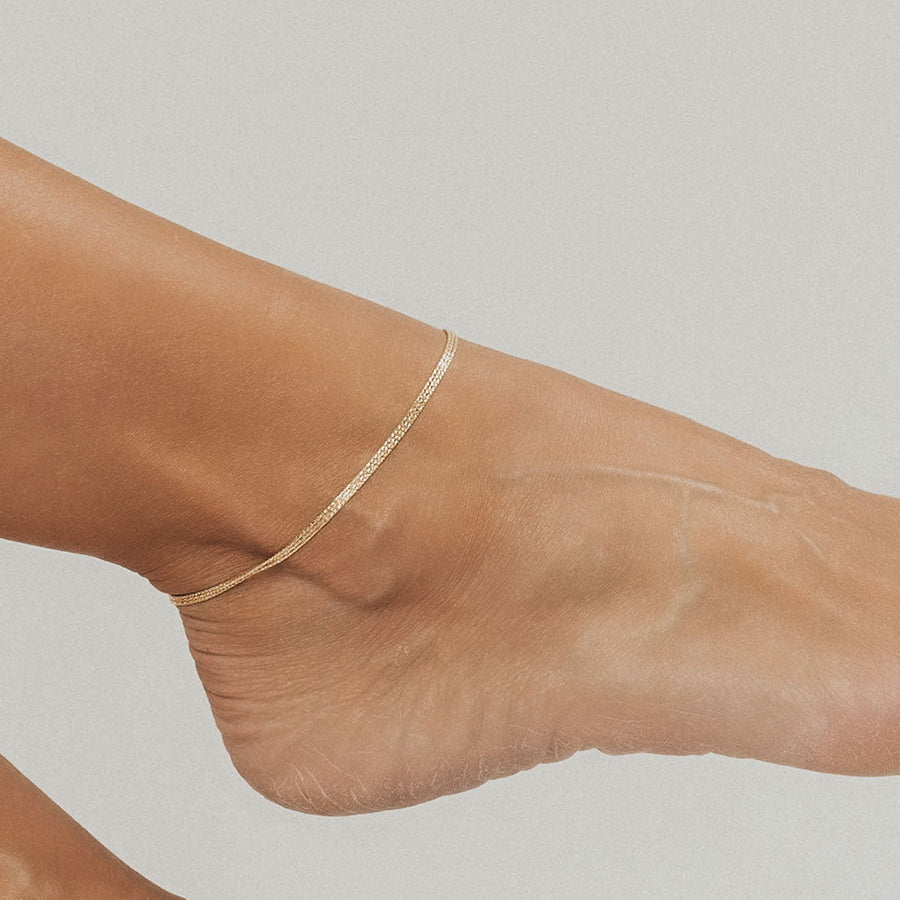 Eros Milano Anklet Radiance 3-Strand Anklet in Gold