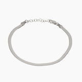 Eros Milano Bracelet Silver Hera 4mm Herringbone Bracelet (Silver)