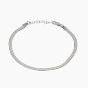 Eros Milano Bracelet Silver Hera 4mm Herringbone Bracelet (Silver)