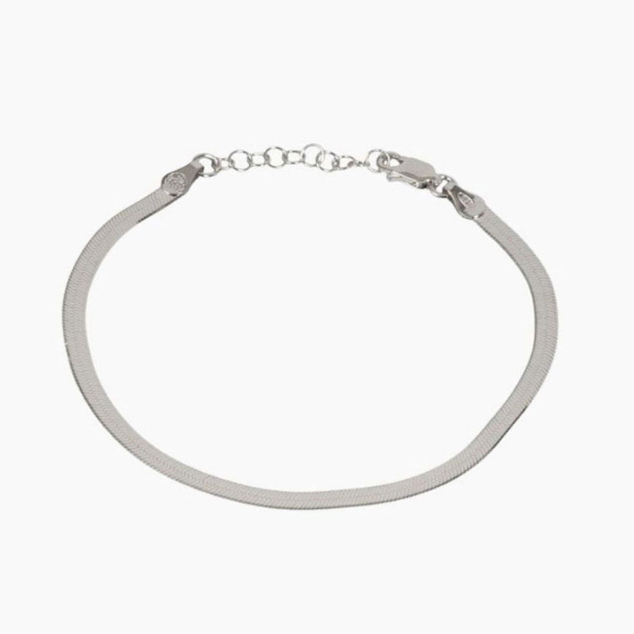 Eros Milano Bracelet Silver Hera 4mm Herringbone Bracelet (Silver)