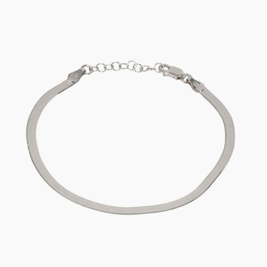 Eros Milano Bracelet Silver Hera 4mm Herringbone Bracelet (Silver)