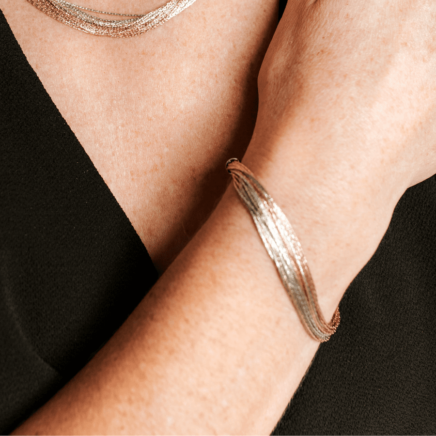 Eros Milano Bracelets Radiance 20-Strand Bracelet in Tri-Color