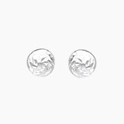 Eros Milano Earrings Silver Sterling Silver Swirl Stud Earrings