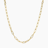 Eros Milano Necklaces Gold Alessia Paperclip Toggle Necklace