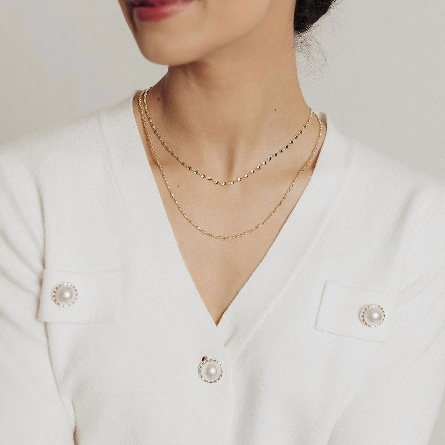 Eros Milano Necklaces Gold Confetti Necklace (Gold)
