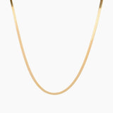 Eros Milano Necklaces Gold Hera 4mm Herringbone Necklace (Gold)
