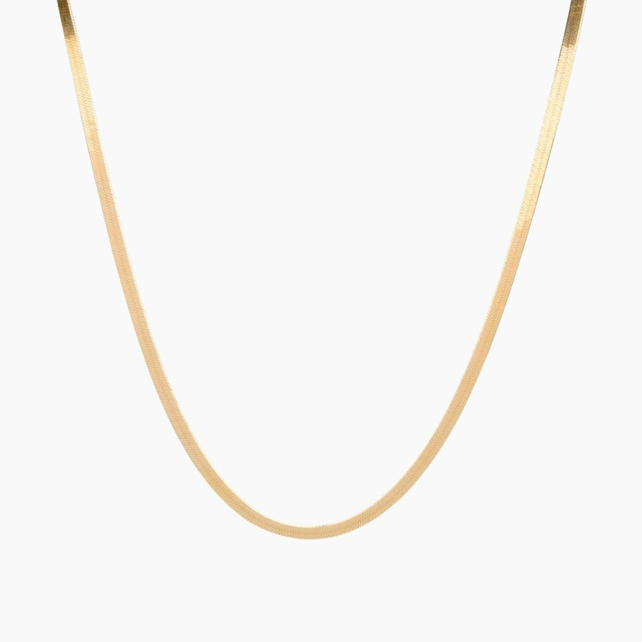 Eros Milano Necklaces Gold Hera 4mm Herringbone Necklace (Gold)