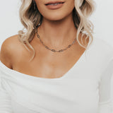 Eros Milano Necklaces Silver Alessia Paperclip Toggle Necklace (Silver)