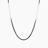 Eros Milano Necklaces Silver Hera 3mm Herringbone Necklace (Silver)