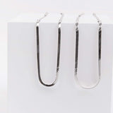Eros Milano Necklaces Silver Hera 3mm Herringbone Necklace (Silver)