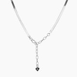 Eros Milano Necklaces Silver Hera 3mm Herringbone Necklace (Silver)