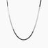 Eros Milano Necklaces Silver Hera 4mm Herringbone Necklace (Silver)