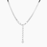 Eros Milano Necklaces Silver Hera 4mm Herringbone Necklace (Silver)