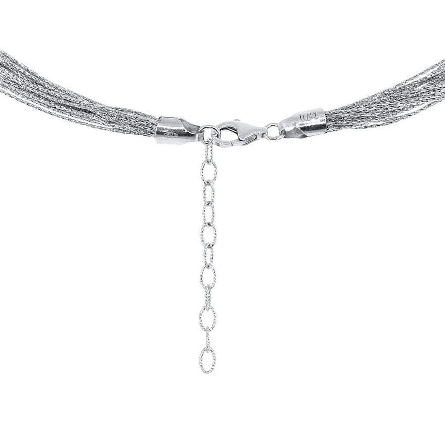 Eros Milano Necklaces Silver Radiance 20-Strand Necklace in Sterling Silver