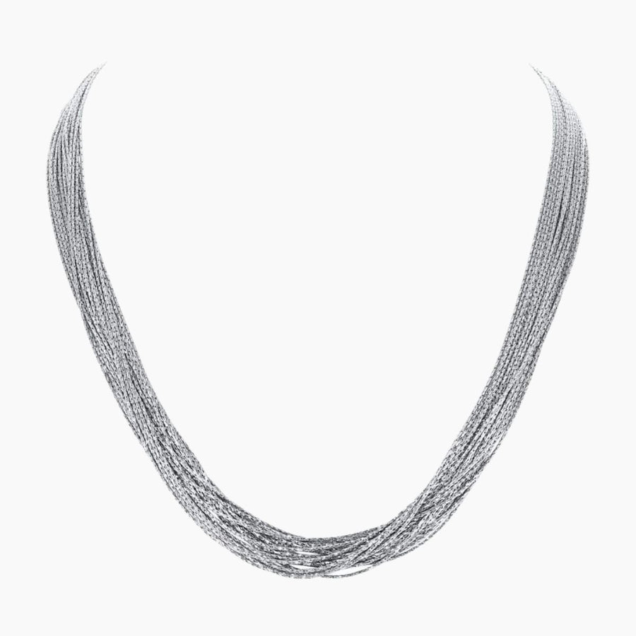 Eros Milano Necklaces Silver Radiance 20-Strand Necklace in Sterling Silver
