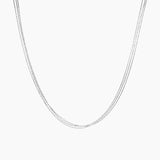 Eros Milano Necklaces Silver Radiance 3-Strand Necklace in Sterling Silver