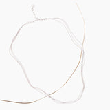 Eros Milano Necklaces Silver Radiance 3-Strand Necklace in Sterling Silver