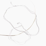 Eros Milano Necklaces Silver Radiance 3-Strand Necklace in Sterling Silver