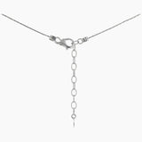 Eros Milano Necklaces Silver Sirius Single Ball Necklace with Rhodium Overlay
