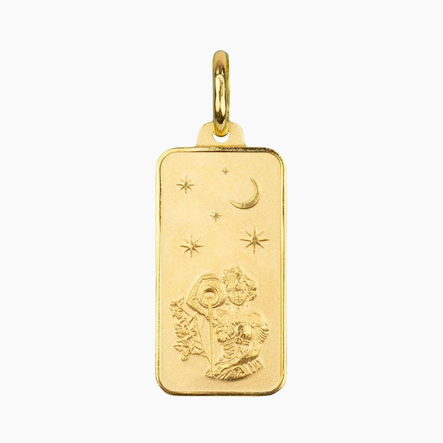 Eros Milano Pendants Aquarius Aquarius Rectangle Pendant (Gold)