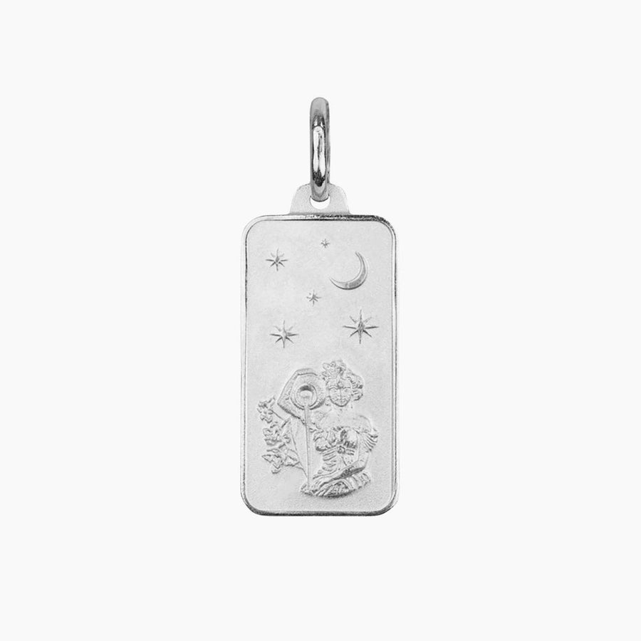 Eros Milano Pendants Aquarius Aquarius Rectangle Pendant in Sterling Silver