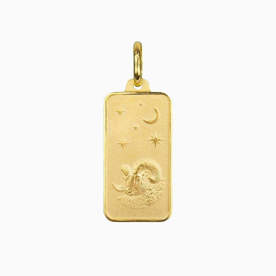 Eros Milano Pendants Aries Aries Rectangle Pendant (Gold)