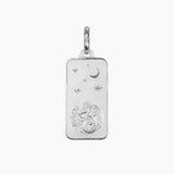 Eros Milano Pendants Capricorn Capricorn Rectangle Pendant in Sterling Silver