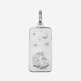 Eros Milano Pendants Gemini Zodiac Rectangle Pendant in Sterling Silver