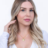 Eros Milano Pendants Guardian Angel Medallion in 18k Gold Vermeil