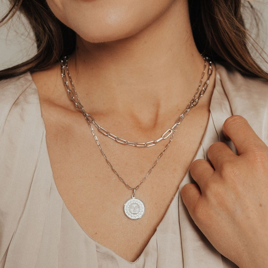 Eros Milano Pendants Medallion Sun & Moon Reversible Medallion