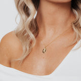 Eros Milano Pendants Roma Pressed Rose Medallion (Gold)