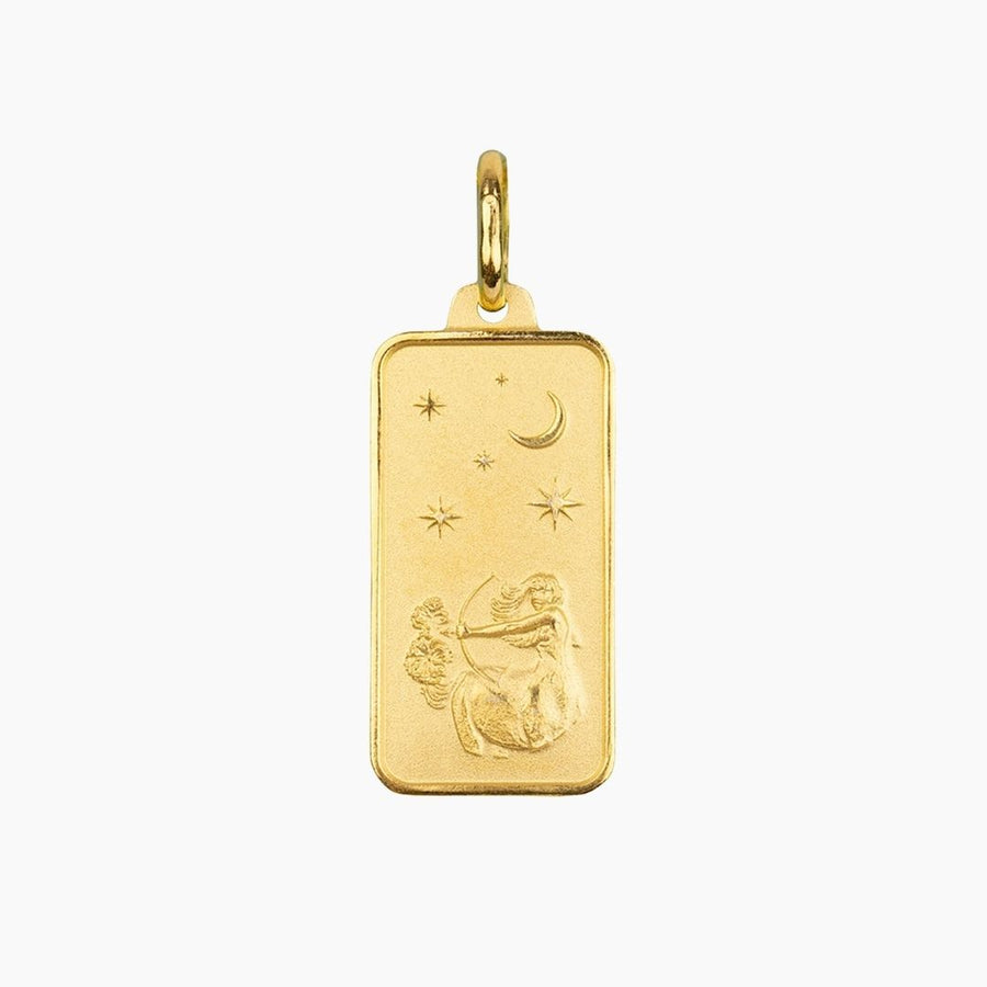Eros Milano Pendants Sagittarius Sagittarius Rectangle Pendant (Gold)