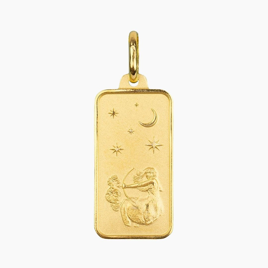 Eros Milano Pendants Sagittarius Sagittarius Rectangle Pendant (Gold)