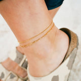 Eros Milano Sets Graffetta Gold Layering Anklet Set