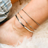 Eros Milano Sets Hera Silver Layering Anklet Set