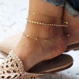 Eros Milano Sets Moda Gold Layering Anklet Set