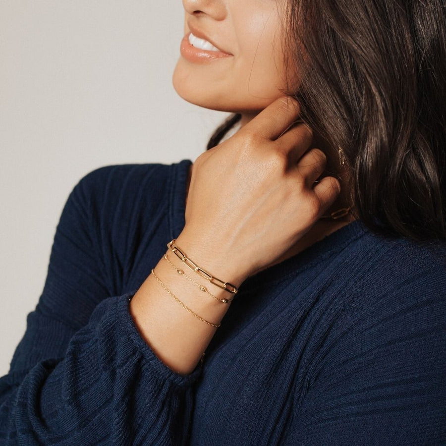 Eros Milano Sets Moda Gold Layering Bracelet Set