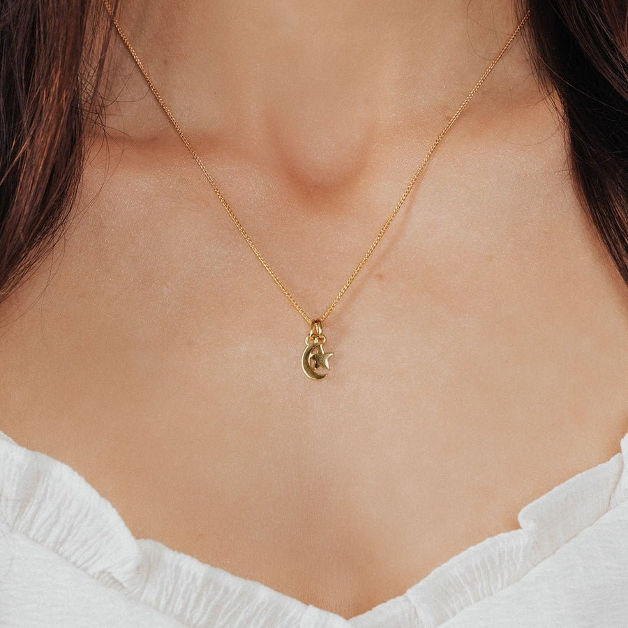 Eros Milano Sets Star & Moon Charm Set